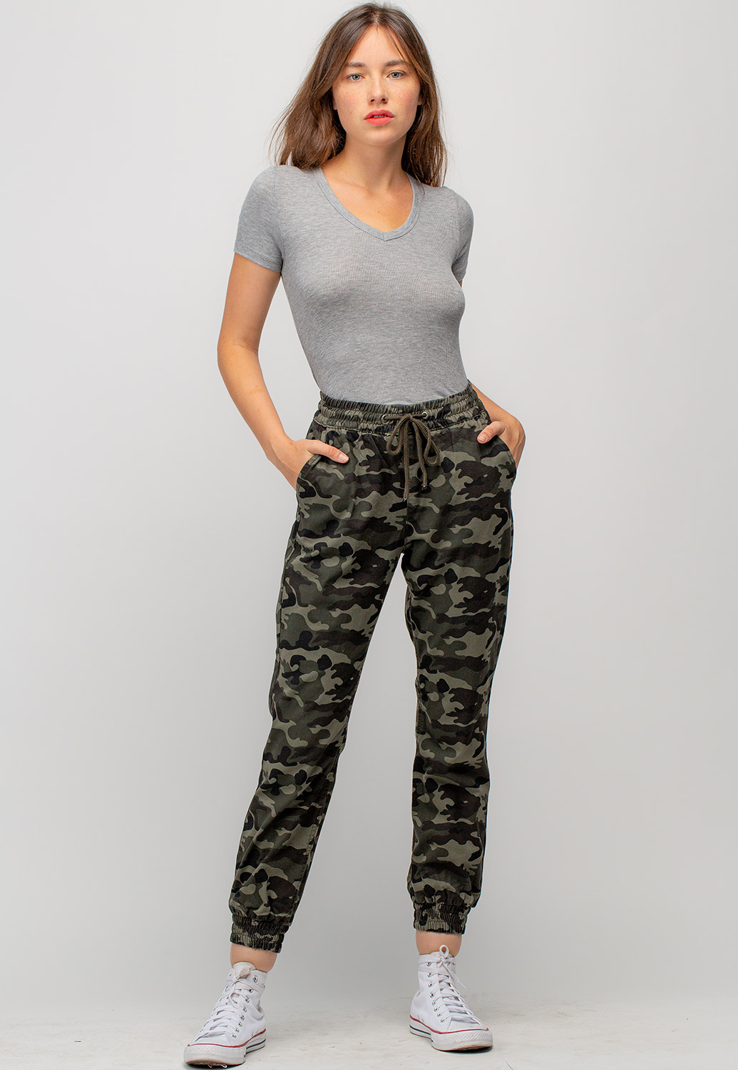 Camouflage Printed Jogger Pants