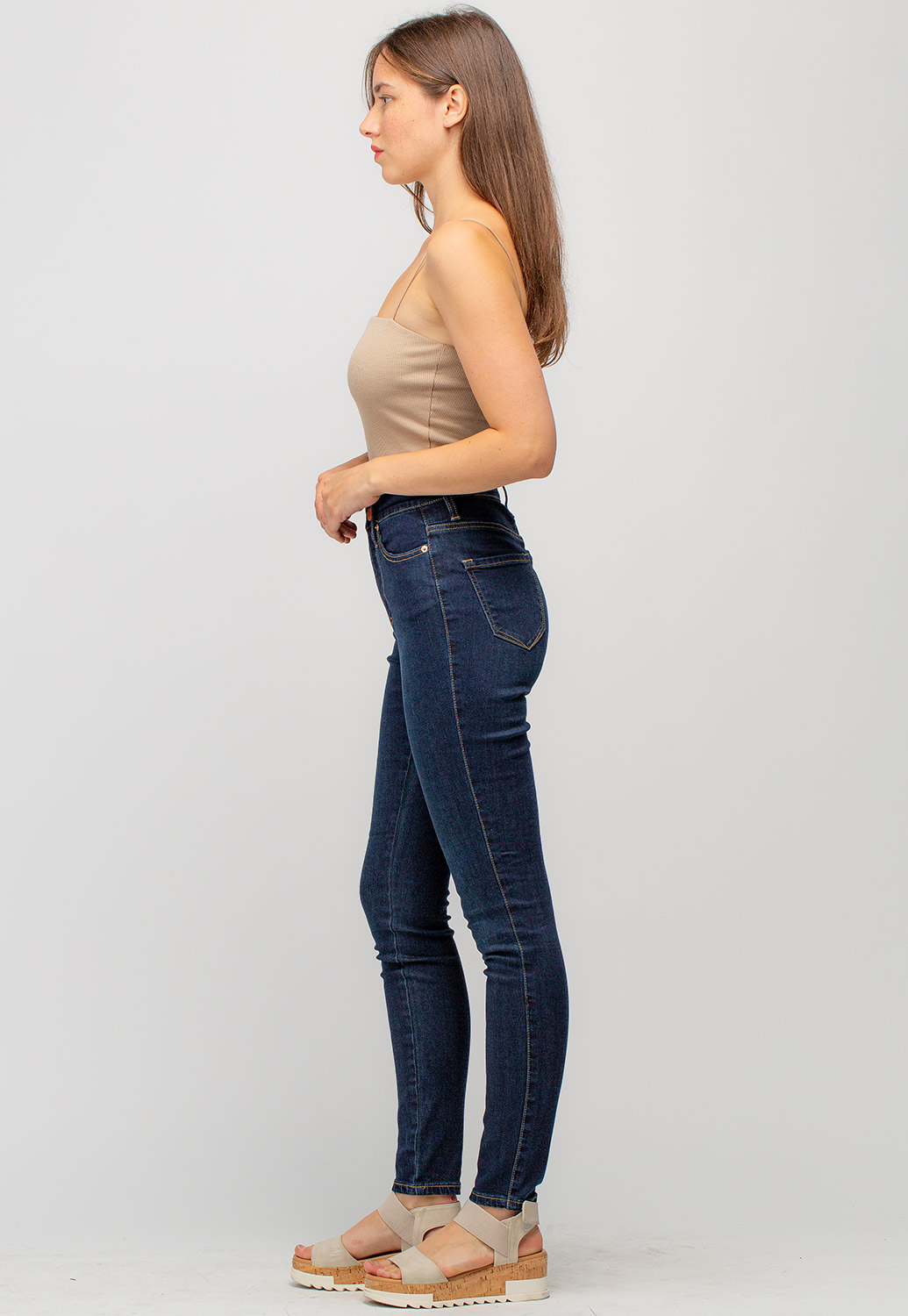 High-Rise Skinny Denim Jeans 