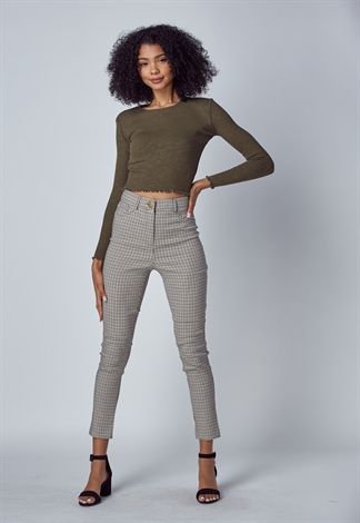 Fall Must Have Check Slim Pants