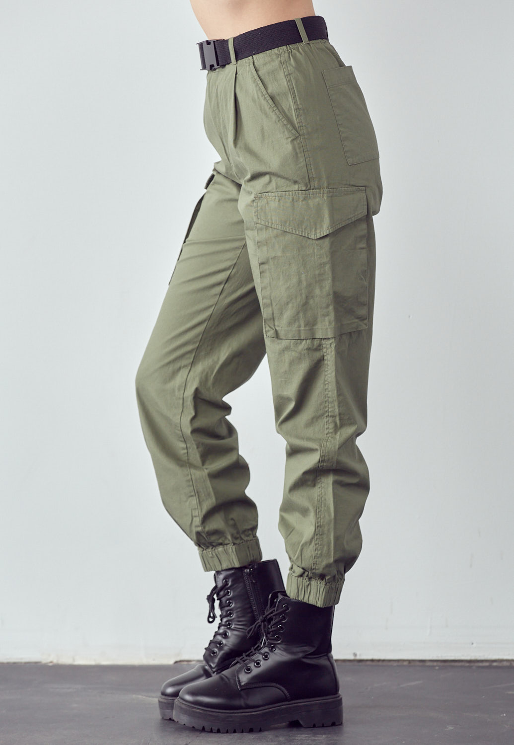 Belted Cargo Joggers