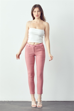 Belted Ankle Pants