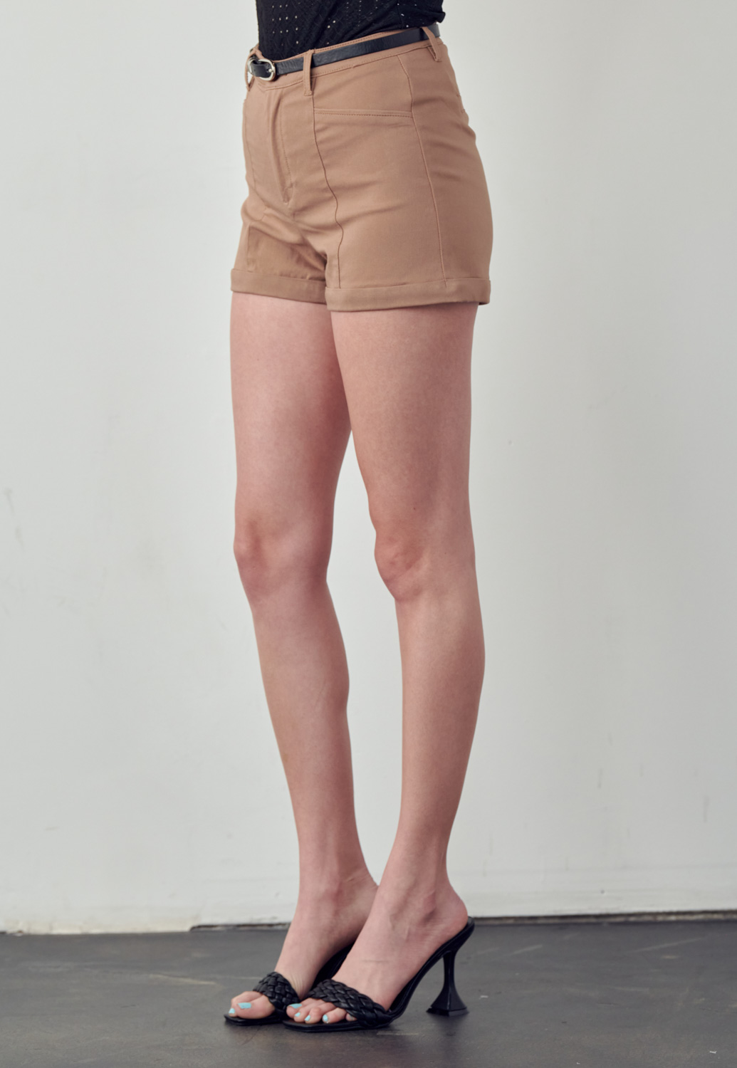 Belted Detail Shorts