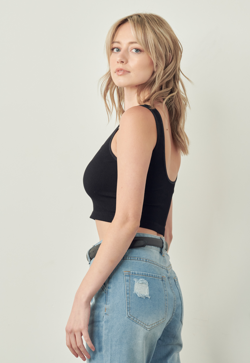 Cut Out Cropped Top