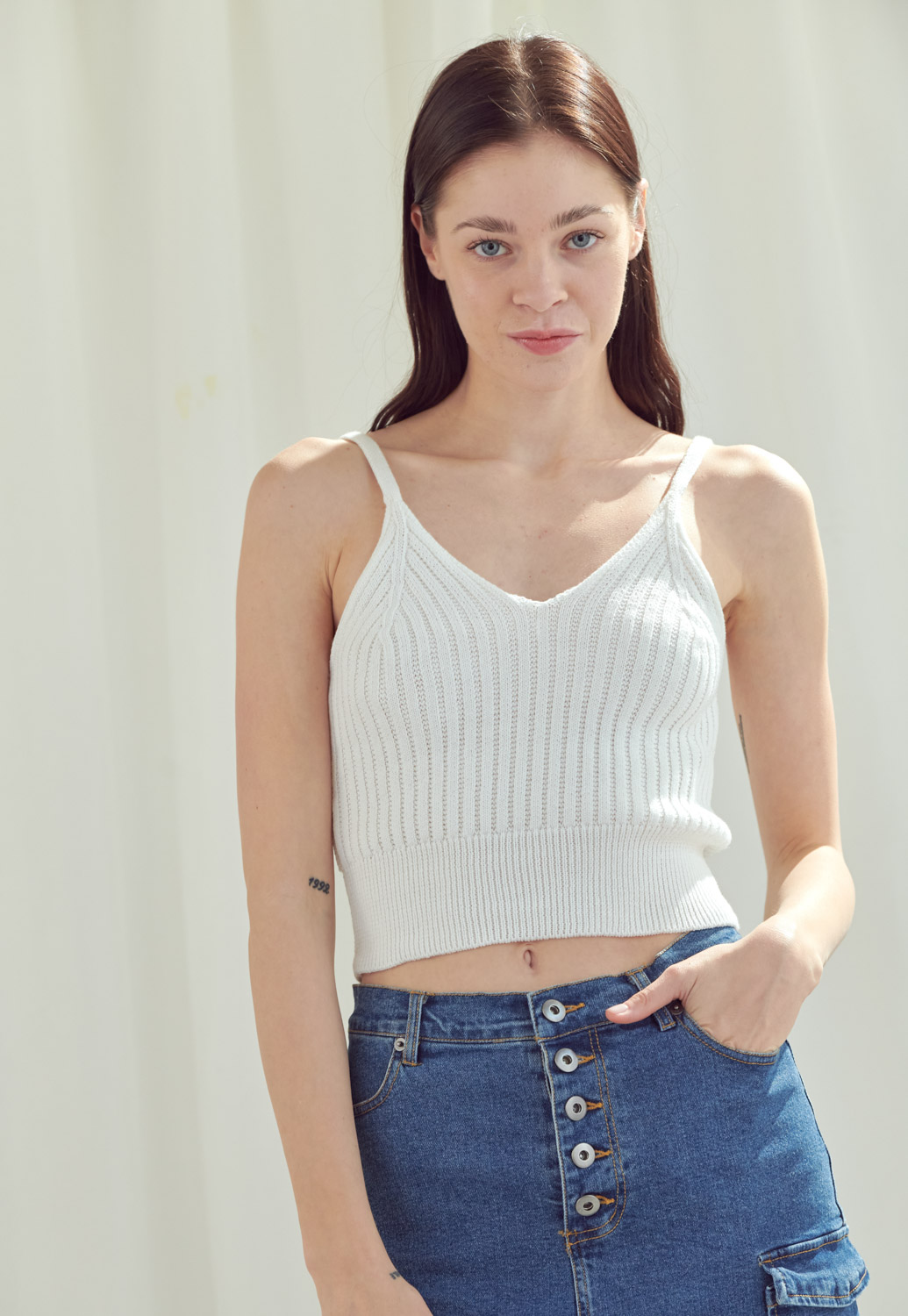 Knitted Cropped Top