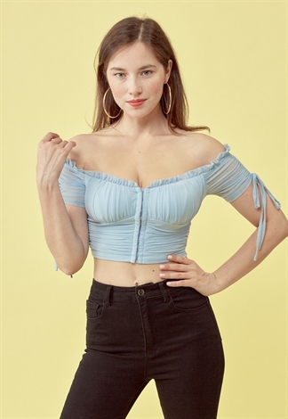 Hook And Eye Off The Shoulder Top 