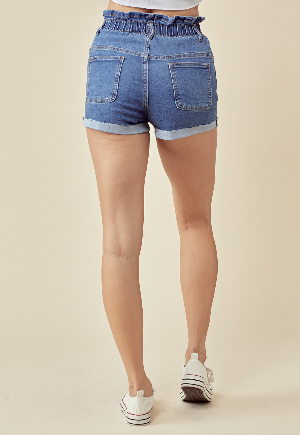 Distressed Paperbags Shorts 