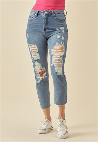 Mom Fit High Rise Jeans 