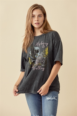 ”Highway To Death Valley” Oversized Tee 