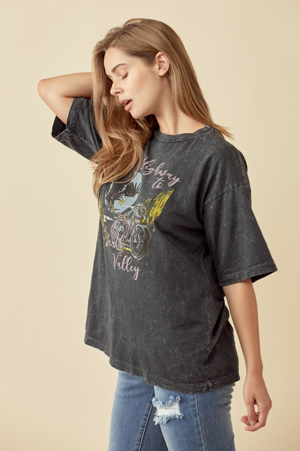 ”Highway To Death Valley” Oversized Tee 