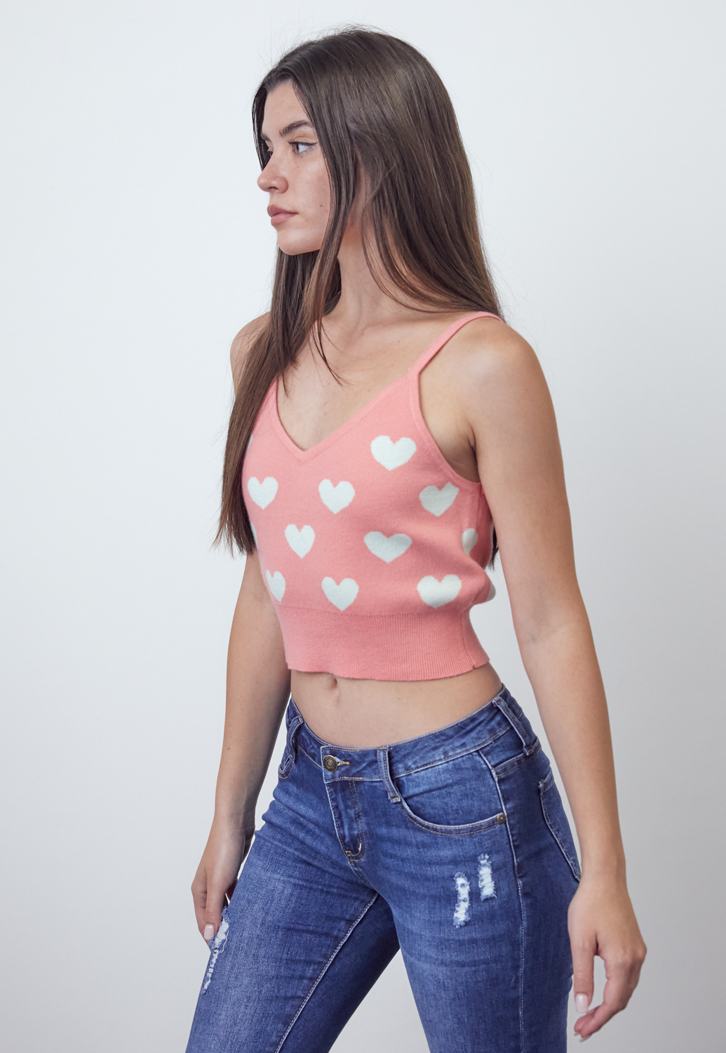 Heart Knit Cami Top 