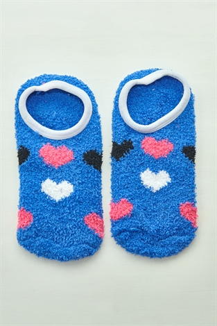 Heart Print Gripper Socks 
