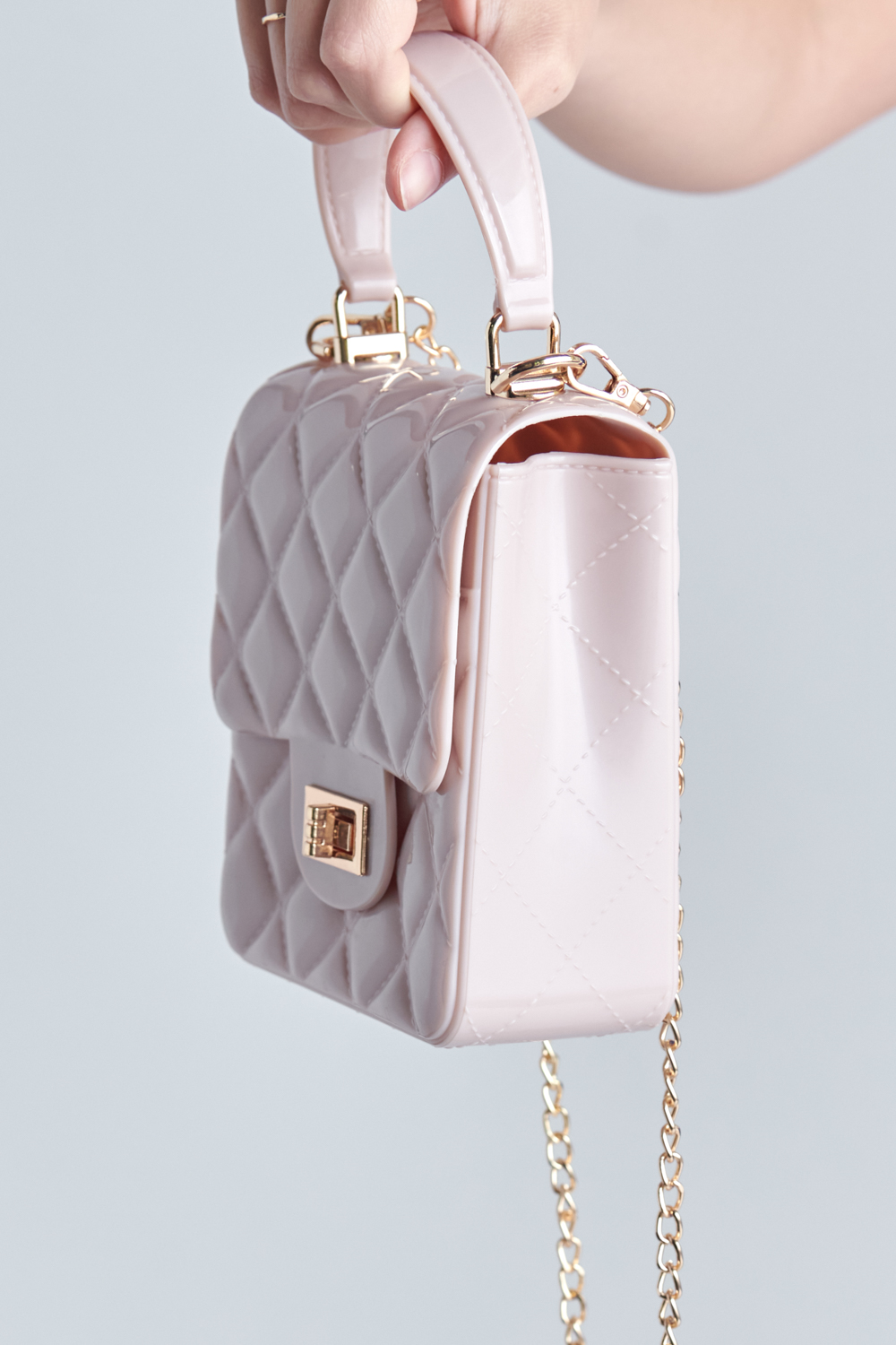 Quilted Jelly Crossbody Bag 