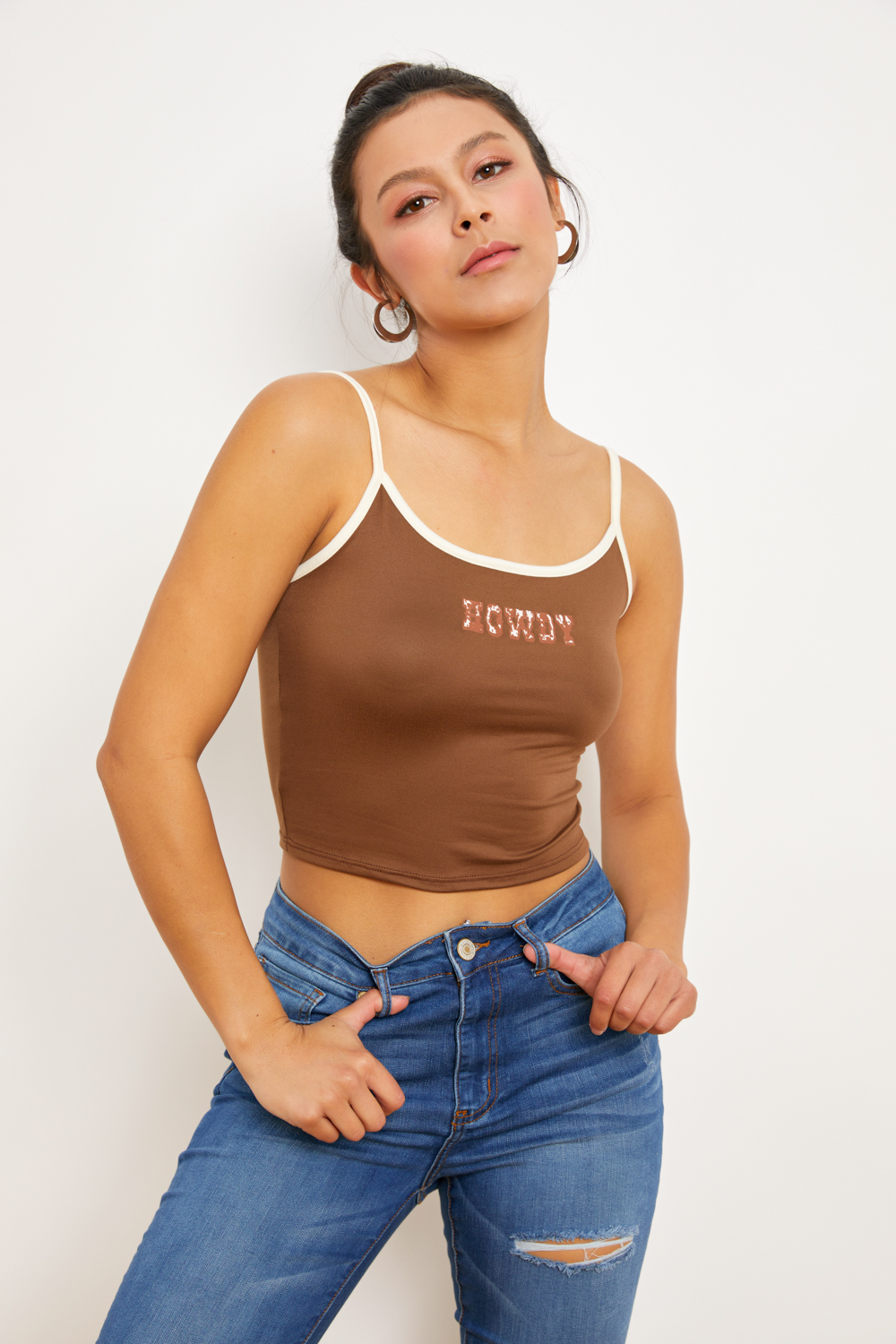 Howdy Graphic Cami Top