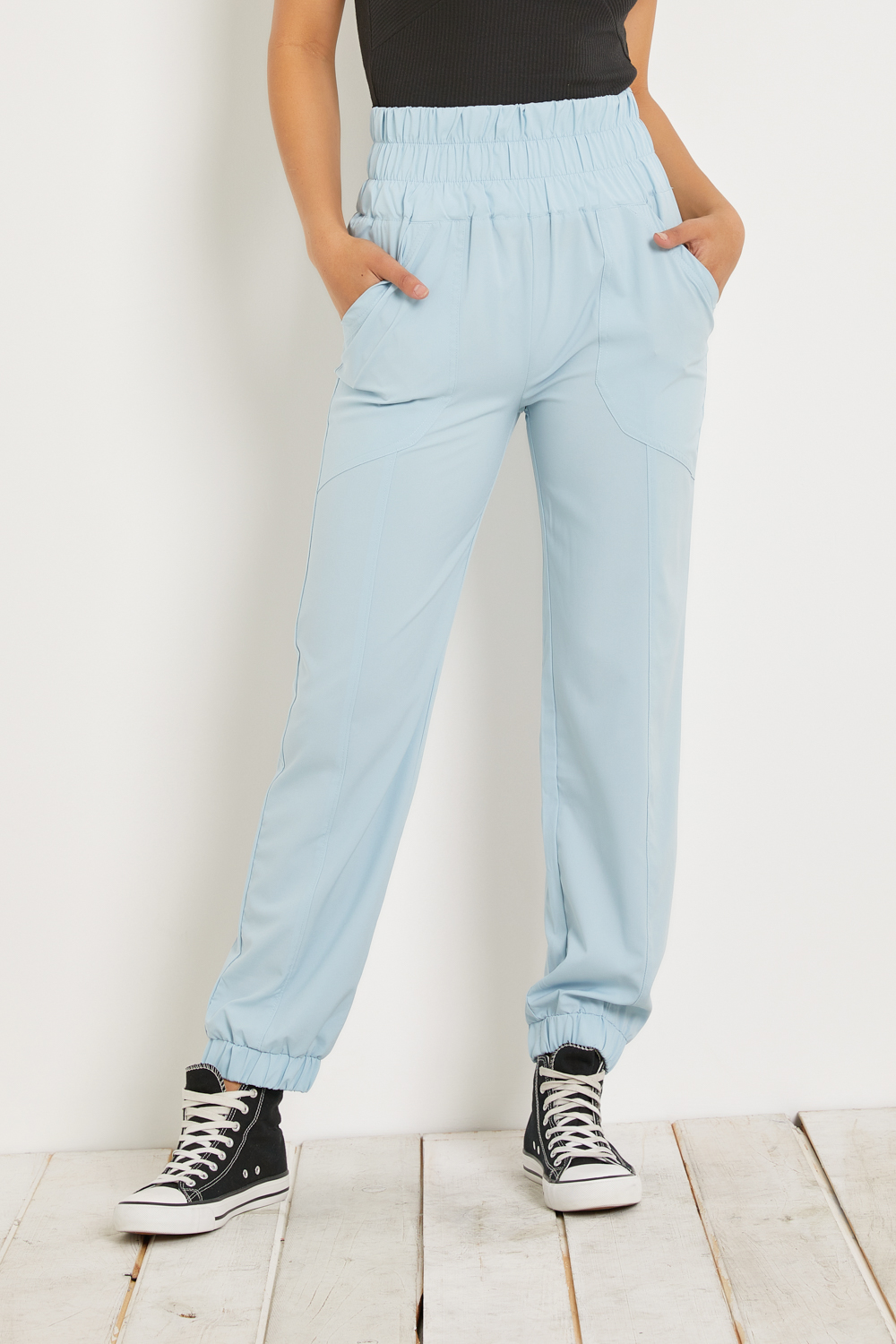 High-Rise Ankle Jogger Pants