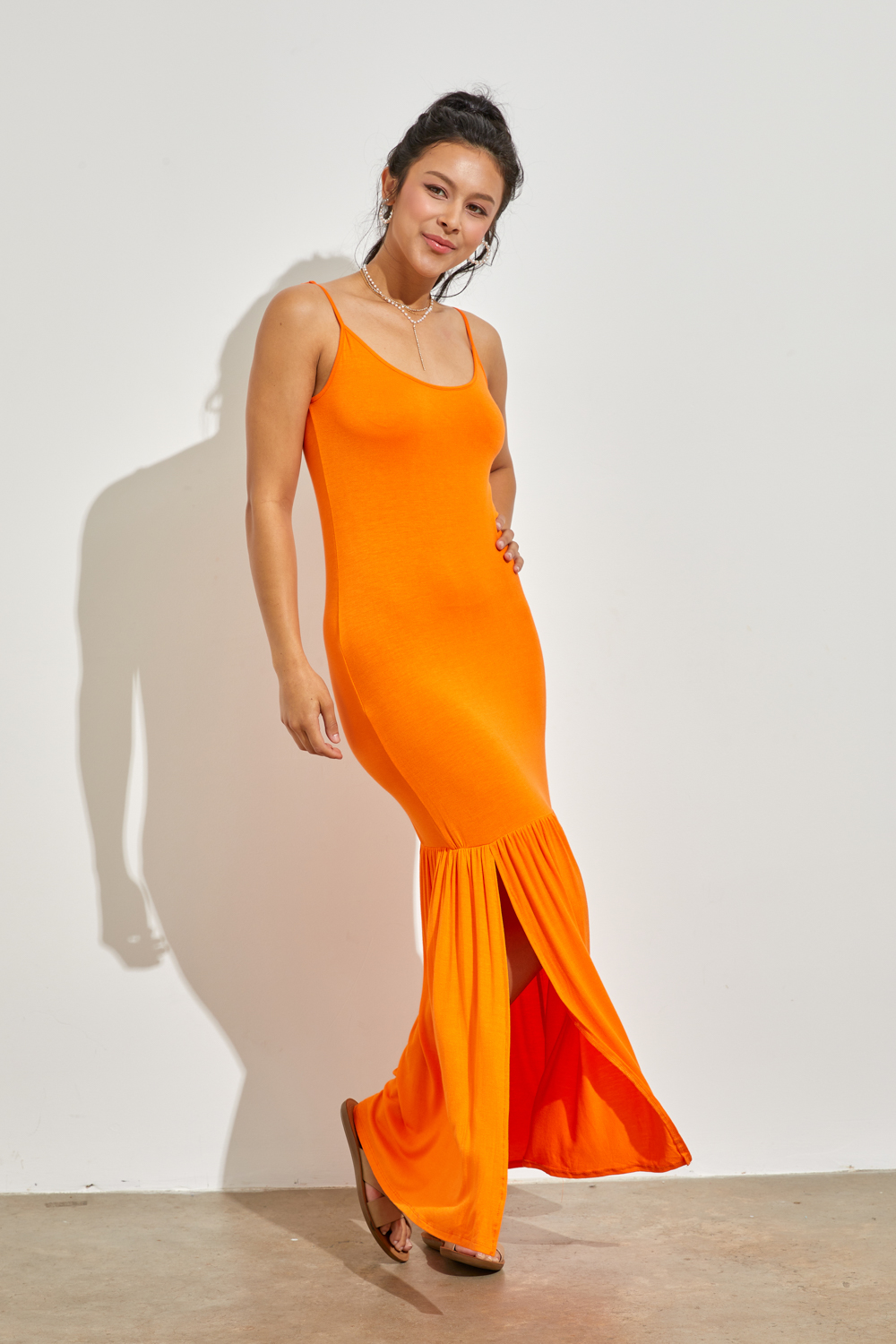 Side Slit Mermaid Maxi Dress