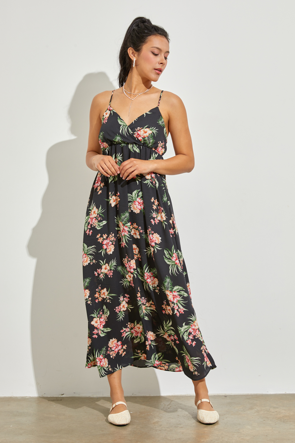 Tropical Cami Maxi Dress 