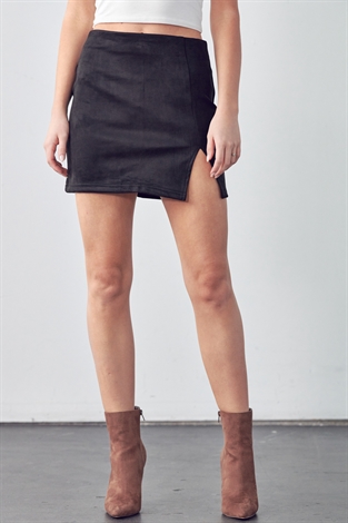 Suede Mini Skirt 